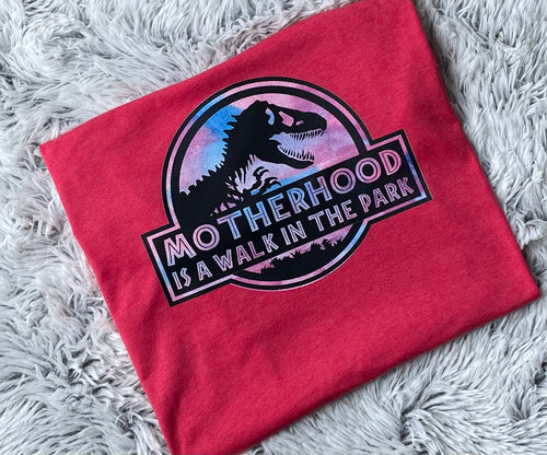 Motherhood is a walk in the park