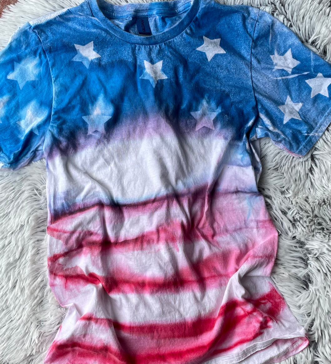 Stars & Stripes dyed tee